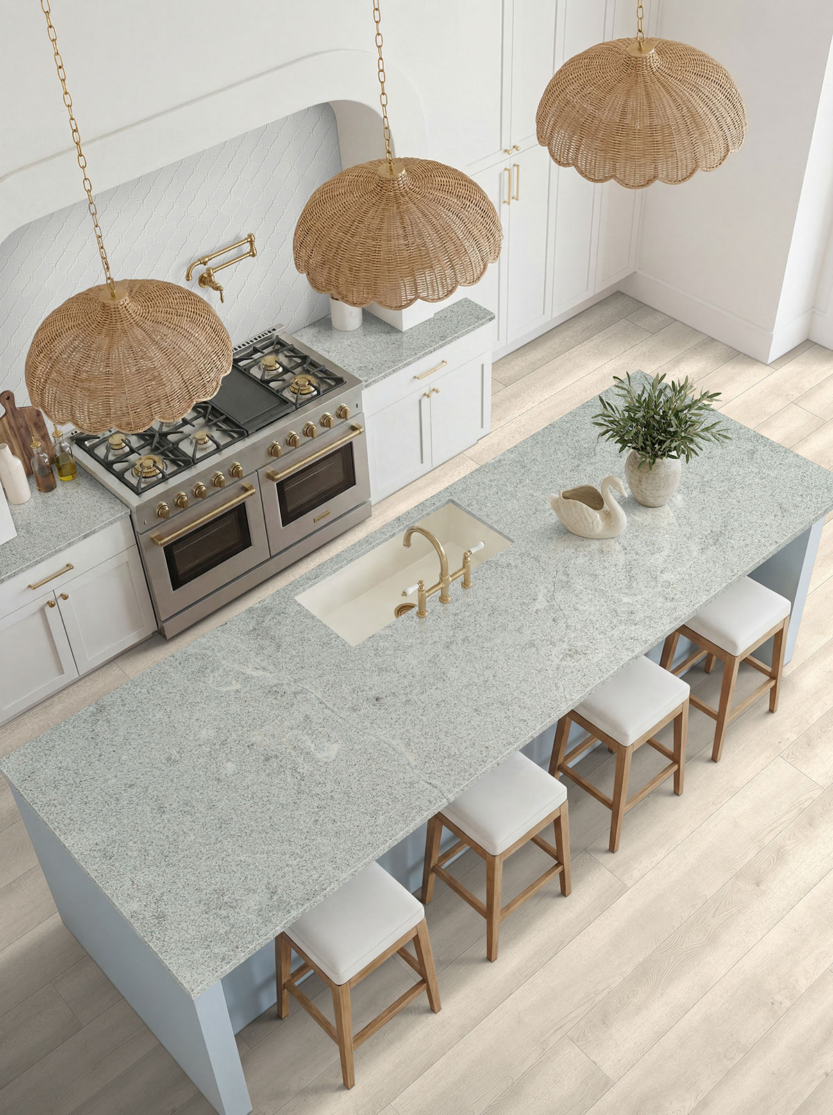 Bright modern kitchen after Ace countertop installation